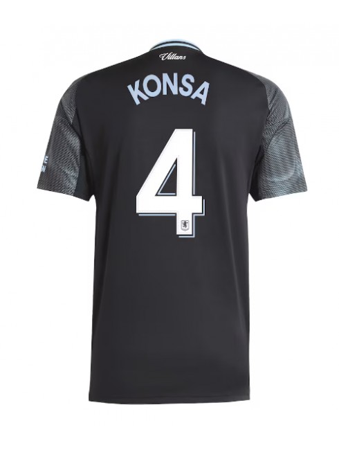 Aston Villa Ezri Konsa #4 Replika Borta Kläder 2025-26 Kortärmad Aston Villa Ezri Konsa #4 Replika Borta Kläder 2025-26 Kortärmad